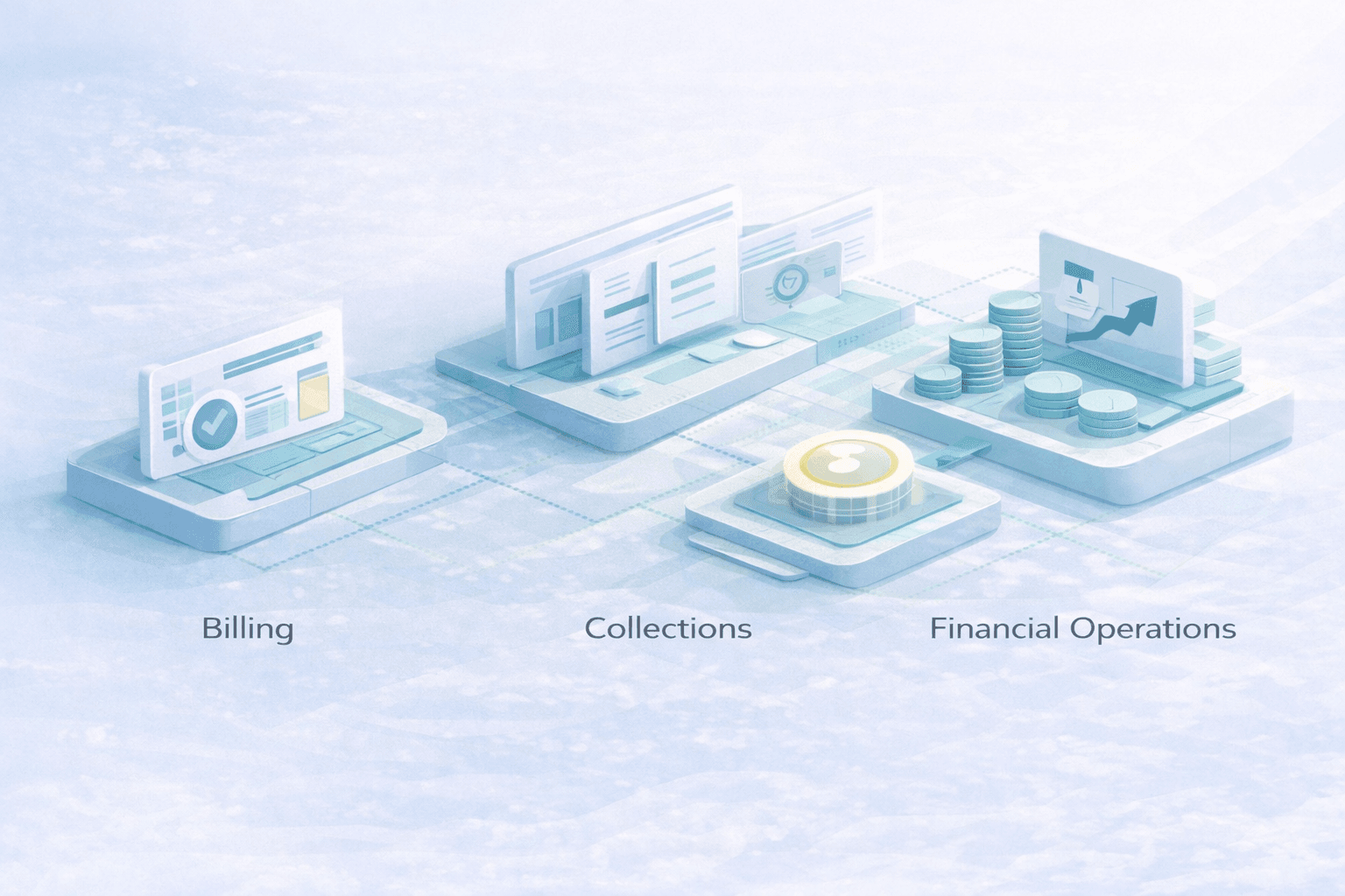 Billing, collections, and financial operations visual